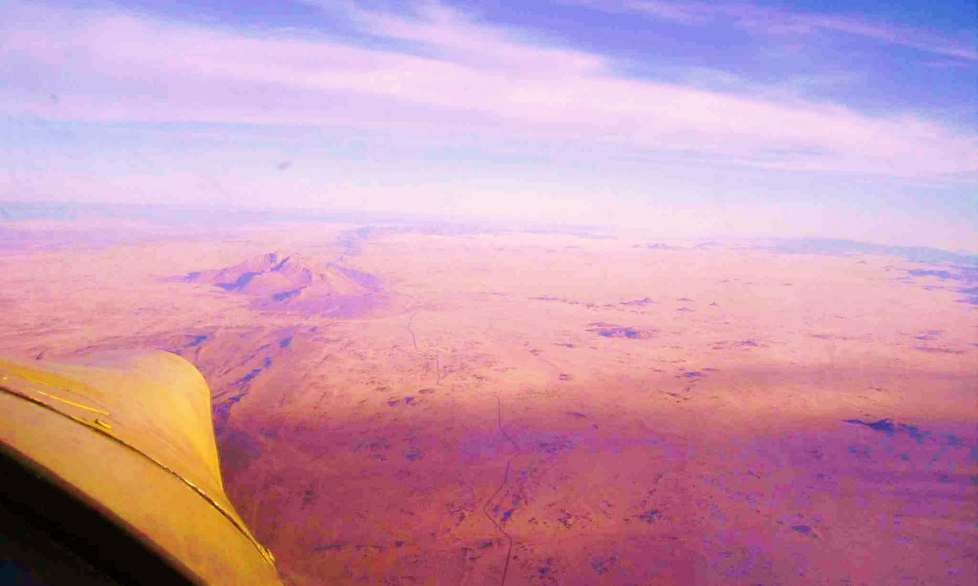 survol du Sahara avec FPTRA